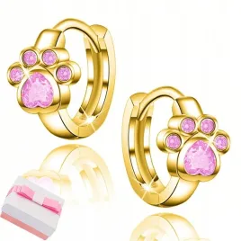 srebrne-kolczyki-dla-dzieci-dla-dziewczynki-lapki-kolka-srebro