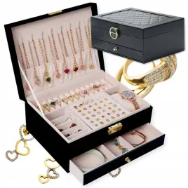 szkatulka-na-bizuterie-z-szufladka-pojemny-czarny-dwa-poziomy