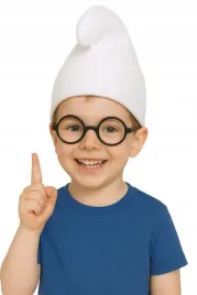 czapka-smerfetka-smerf-biala-smerfa-porzadna-wazniaka-okulary-stroj