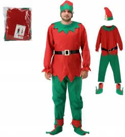 stroj-elfa-5-czesciowy-meski-czapka-buty-swiateczny-komplet-przebranie