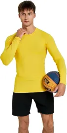 sportowa-koszulka-meska-z-dlugim-rekawem-oddychajaca-zolta-rozm-l