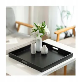 drewniana-taca-do-serwowania-czarna-kwadratowa-dekoracyjna-40x40x45-cm