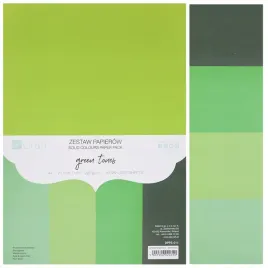 blok-papierow-ozdobnych-zielonych-scrapbooking-a4-dpcraft-220-g-20-k-green