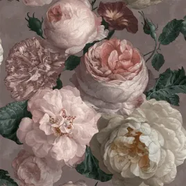 tapeta-dekoracyjna-kwiaty-roze-peonie-jak-obraz-3d-papierowa