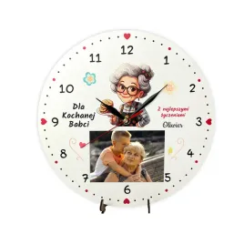 personalizowany-zegar-dla-babci-ze-zdjeciem-kolorowa-grafika-md1720