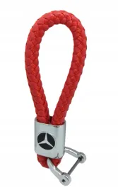 mercedes-brelok-breloczek-brylok-skora-czerwony
