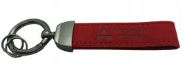 mitsubishi-brelok-breloczek-brylok-alcantara-skora-czerwony