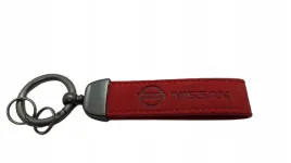 nissan-brelok-breloczek-alcantara-skora-czerwony