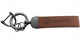 renault-brelok-breloczek-skora-alcantara-brazowy