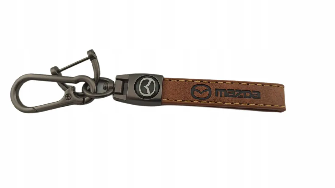 mazda-brelok-breloczek-skora-jasny-braz