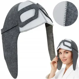 czapka-do-sauny-filcowa-czapka-pilotka-unisex