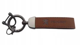 peugeot-brelok-breloczek-skora-alcantara-brazowy