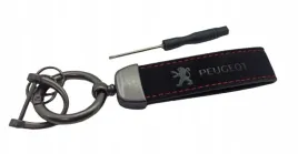 peugeot-brelok-breloczek-brylok-alcantara-skora