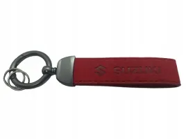 suzuki-brelok-breloczek-alcantara-skora-czerwony