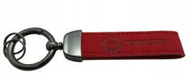 volvo-brelok-breloczek-brylok-alcantara-skora-czerwony