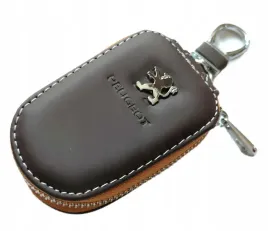 peugeot-etui-pokrowiec-skorzany-na-kluczyk-brazowy-premium