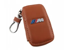 bmw-m-pakiet-etui-pokrowiec-skorzany-na-kluczyk-brazowy