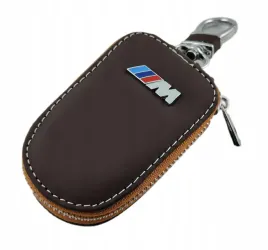 bmw-m-pakiet-etui-pokrowiec-skorzany-na-kluczyk-brazowy-premium