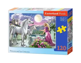 puzzle-120-elementow-ksiezniczka-i-jej-jednorozce