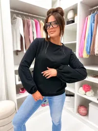 bawelniana-bluza-damska-czarna-bufiaste-rekawy