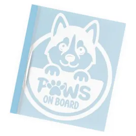 naklejka-pies-husky-paws-on-board-wycinana-z-folii-oracal-mat