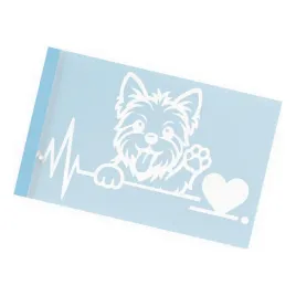naklejka-pies-yorkshire-terrier-z-sercem-i-linia-zycia-na-auto