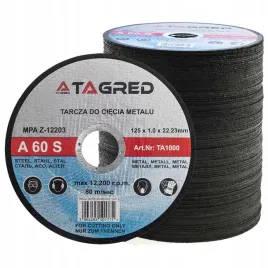 tarcze-do-ciecia-metalu-125x1-tagred-ta1000-100szt