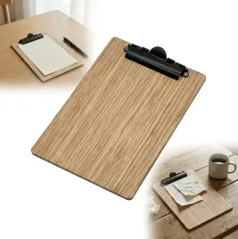 clipboard-drewniany-podkladka-a5-dab-z-czarnym-klipsem-do-notatek-nauki