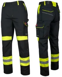 spodnie-robocze-monterskie-do-pasa-mocne-szwy-odblaskowe-wytrzymale