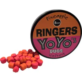 ringers-pineapple-yoyo-s-duos-wafters-8mm-orange-pink