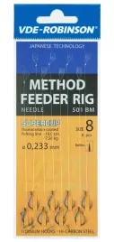 przypony-vde-robinson-method-feeder-501bm-barbless-plecionka-z-igla-r