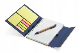 notes-mago-b6-granatowy-z-dlugopisem-i-karteczkami-samoprzylepnymi