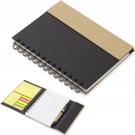 notes-mago-b6-czarny-z-dlugopisem-i-karteczkami-samoprzylepnymi