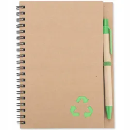 notes-z-dlugopisem-sereno-ekologiczny-zestaw-2w1-do-notatek-zielony