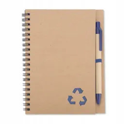 notes-z-dlugopisem-sereno-ekologiczny-zestaw-2w1-do-notatek-niebieski