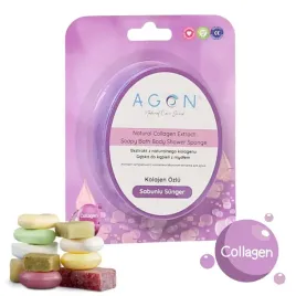 agon-125g-shower-sponge-collagen-mydlo-zatopione-w-gabce-collagen-prezent