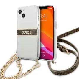 guess-guhcp13skc4gbgo-iphone-13-mini54-transparent-hardcase-4g-brown-stra