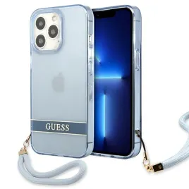 guess-guhcp13lhtsgsb-iphone-13-pro-13-61-niebieski-blue-hardcase-transl