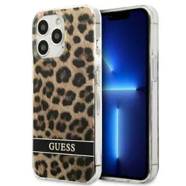 guess-guhcp13lhsleow-iphone-13-pro-13-61-brazowy-brown-hardcase-leopard