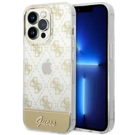 guess-guhcp14lhg4mhg-iphone-14-pro61-zloty-gold-hardcase-4g-pattern-scrip