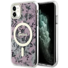 guess-guhmn61hcfwsp-iphone-11-xr-6-1-rozowy-pink-hardcase-flower-magsafe