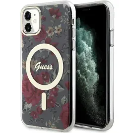 guess-guhmn61hcfwsa-iphone-11-xr-6-1-zielony-khaki-hardcase-flower-magsa