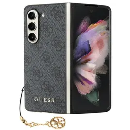 guess-guhczfd5gf4ggr-f946-z-fold5-szary-grey-hardcase-4g-charms-collection