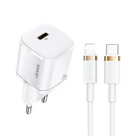 usams-lad-siec-1xusb-c-t36-mini-20w-kabel-usb-c-lightning-bialy-white-pd