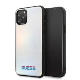 guess-guhcn58bld-iphone-11-pro-srebrny-silver-hard-case-iridescent
