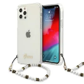 guess-guhcp12lkpswh-iphone-12-pro-max67-transparent-hardcase-white-pearl