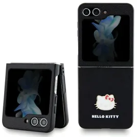 hello-kitty-hkhczf5pghdlmk-z-flip5-f731-czarny-black-hardcase-metal-logo-ki