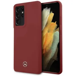 mercedes-mehcs21lsilre-s21-ultra-g998czerwony-red-hardcase-silicone-line