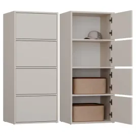 komoda-50cm-kaszmir-bezowa-slupek-4-drzwi-system-tip-on-szafka-nowoczesna