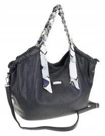 torebka-damska-worek-shopper-a4-pojemna-na-ramie-z-lancuszkiem-ch2213-grana